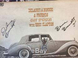 Eric Clapton Delaney & Bonnie Bramlett Autographs Signed On Tour Record Album