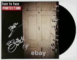 FACE TO FACE BAND SIGNED PROTECTION LP VINYL RECORD ALBUM WithCOA TREVER KEITH