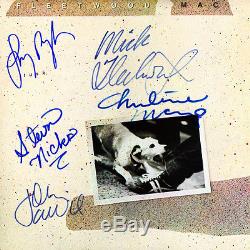 FLEETWOOD MAC SIGNED ALBUM COVER COA INC TANGO IN THE NIGHT 5 SIGNED