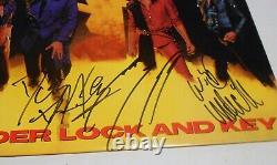 FRAMED Dokken Under Lock and Key Album LP Signed Don George Lynch Mick JSA CERT
