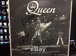 FREEDY MERCURY SIGNED ALBUM QUEEN COA INCLUDED 4 SIGNED 1977 LONDON SAN DIEGO