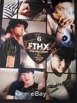 FTISLAND Autographed 6 years anniversary special album THANKS TO poster
