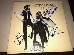 Fleetwood Mac GROUP Signed Autographed RUMOURS Album LP LINDSEY BUCKINGHAM +