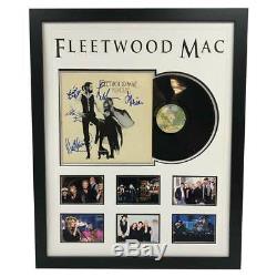 Fleetwood Mac Hand Signed Framed Fleetwood Mac Rumours Album Record Mcvie
