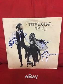 Fleetwood Mac Rumours SIGNED LP Album 3x Mick Fleetwood John McVie Buckingham