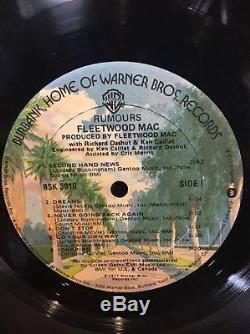 Fleetwood Mac Rumours SIGNED LP Album 3x Mick Fleetwood John McVie Buckingham