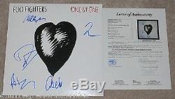 Foo Fighters Band Signed One By One Album X5 Vinyl Lp Jsa Coa Dave Grohl