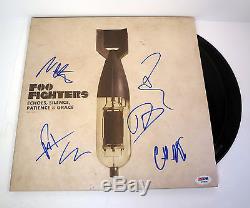 Foo Fighters Signed Echoes Silence Patience Grace Vinyl Record Album Psa/dna Coa