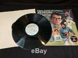 Franco Harris Autographed Penn State Lp Record Album Joe Paterno Steelers