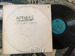 Frank Zappa Autograph He Signed Mothers Fillmore East June 1971 White Album