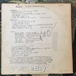 Frank Zappa Autograph He Signed Mothers Fillmore East June 1971 White Album
