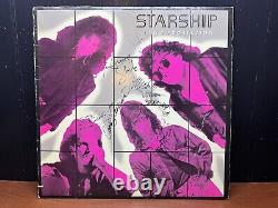 Full Band Autographed Album Cover Starship No Protection USA 1987