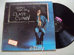GEORGE CARLIN AUTOGRAPHED CLASS CLOWN RECORD SEVEN WORD YOU CANT SAY ON TV ALBUM