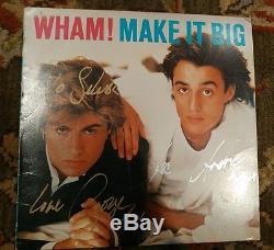 GEORGE MICHAEL of WHAM! Autographed MAKE IT BIG Album Record SIGNED singer