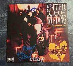 GFA Enter the 36 Chambers x6 WU-TANG CLAN Signed Record Album PROOF COA