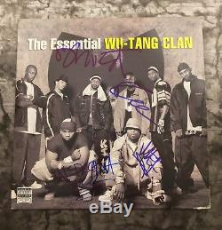 GFA The Essential x4 WU-TANG CLAN Signed Record Album PROOF COA
