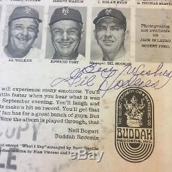 GIL HODGES AUTOGRAPHED The AMAZING METS 1969 BUDDAH RECORD PROMOTIONAL ALBUM