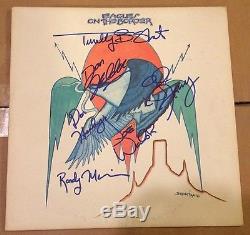 GLENN FREY SIGNED EAGLES ON THE BORDER ALBUM, LP, AUTOGRAPHED, DON HENLEY, COA