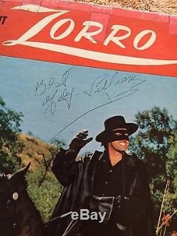 Guy Williams Autographed Songs About Zorro Mickey Mouse Club 1957 Record Album