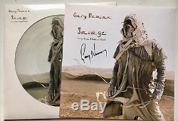 Gary Numan Savage Double Picture Disc Record Album 2017 New Signed Print