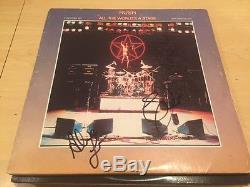 Geddy Lee & Alex Lifeson RUSH Signed Autographed ALL THE WORLD'S A STAGE Album