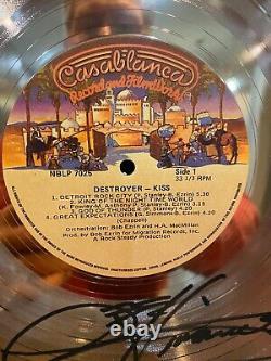 Gene Simmons Autographed Commemorative Gold Destroyer Album