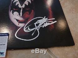 Gene Simmons KISS Solo Autographed Signed LP Album Record PSA Certified