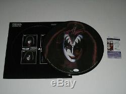 Gene Simmons signed KISS Solo Picture Disc Album LP Record Autographed RED JSA