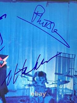 Genesis group signed Album live lp phil collins peter gabriel 5 sigs beckett loa