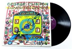 George Clinton Signed Autographed Record Album Cover Computer Games JSA AR82433