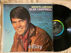Glen Campbell Autographs Wichita Lineman Record Rare In Person Signed Album