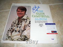 Glen Campbell Signed Autographed The Glen Campbell LP Album Record PSA Certified