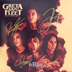 Greta Van Fleet BLACK SMOKE RISING Full Band Signed Autograph VINYL Album
