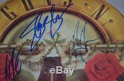 Guns N' Roses (5) BAND Signed Sweet Child O' Mine Album Axl Slash Autograph PSA