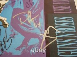 Guns & Roses all 5 Original Band Autographed Signed LP Album Beckett Certified 3