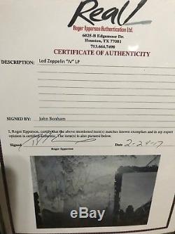HOLY GRAIL! JOHN BONHAM Signed LED ZEPPELIN IV ALBUM ROGER EPPERSON LOA