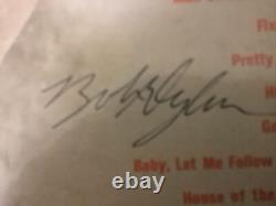Hand Signed / Autographed Bob Dylan Album (First Album titled Bob Dylan)