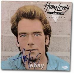 Huey Lewis Signed Autographed Album Cover and the News Picture This JSA U90354