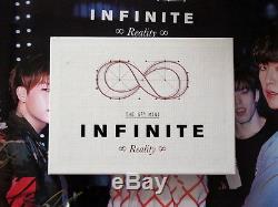 INFINITE F Autographed 2015 MINI5th album Reality CD new korean official version