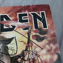 IRON MAIDEN Death On The Road LP FULLY SIGNED by 6 autographs vinyl album