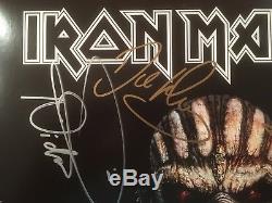 IRON MAIDEN The Book Of Souls album signed by all 6 members of band-Perfect