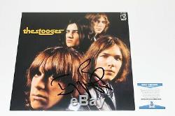 Iggy Pop Signed'the Stooges' Record Album Vinyl Lp Beckett Bas Coa Punk Proof