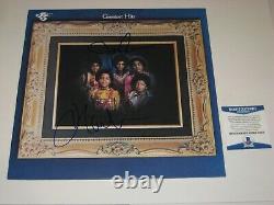 JACKSON 5 (Jackie & Marlon) Signed GREATEST HITS Album LP COVER with Beckett COA