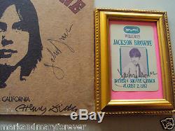 JACKSON BROWNE & HENRY DILTZ AUTOGRAPHED SATURATE BEFORE USING FIRST PRESS ALBUM