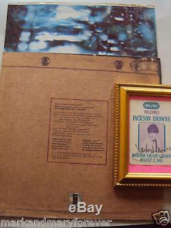 JACKSON BROWNE & HENRY DILTZ AUTOGRAPHED SATURATE BEFORE USING FIRST PRESS ALBUM