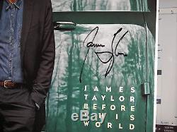 JAMES TAYLOR SIGNED Before This World LP Album BARNES & NOBLE NYC 6/1915