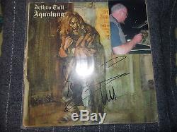 JETHRO TULL / IAN ANDERSON autographed hand signed record album Aqualung