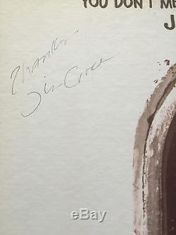 Jim Croce Autograph He Signed You Don't Mess Around With Jim 1972 Record Album