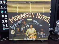 JIM MORRISON SIGNED ALBUM COA DOORS SIGNED ALBUM MORRISON HOTEL PLUS 3 COA