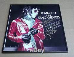 JOAN JETT & The Blackhearts Signed + Framed Unvarnished Record Album PROOF